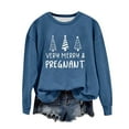 thumbnail image 2 of EGNMCR Chandail en Molleton de Noël Col Rond Imprimé Ample Manches Longues Sans Capuche, 2 of 4