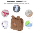 thumbnail image 2 of Shisuyan 1 Pc Plush Menstrual Pad Bag Cartoon Cosmetics Storage Bag Embroidered Rabbit Sanitary Napkin Bag, 2 of 8