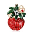 thumbnail image 1 of Kearding Decorado Árbol de Navidad Botas de Papá Noel Muñeco de nieve Campana Broche Bufanda Collar Solapa Broche de Navidad Regalo de niña Kits de decoración para fiestas No.69 Kearding JR0793-69, 1 of 6