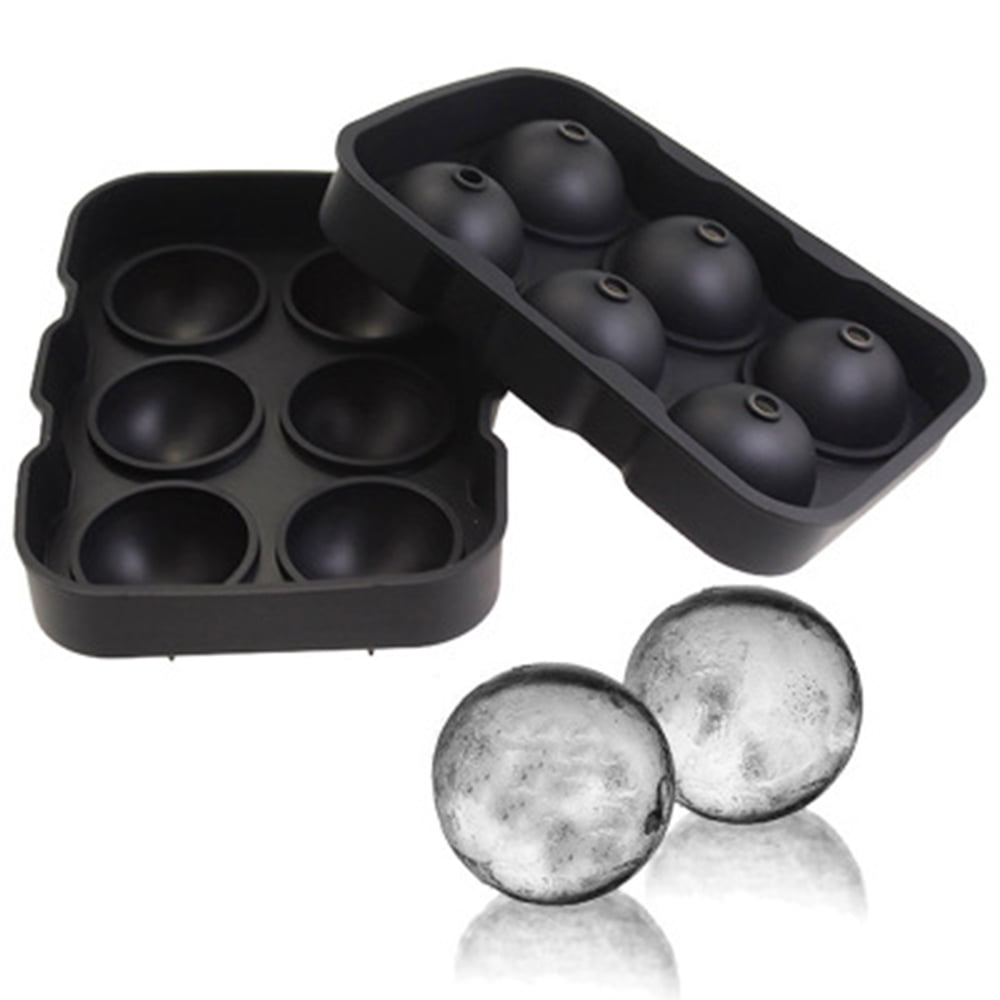 Details about   Flexible Durable Silicone Sphere Round Ice Cube Mold Make 2.5 Inch Ice ball 