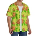 thumbnail image 3 of Disketp Men's Hawaiian Cartoon Turtles 1 Print Shirts Button Down Holiday Beach Shirts-Large, 3 of 5