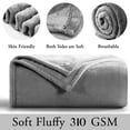 thumbnail image 6 of Moonlight20015 Fleece Blanket, Soft Microplush, Lightweight, Thick And Warm Cozy Comforter, Queen (90x90) Silver, 6 of 10