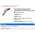 thumbnail image 2 of Intake Variable Timing Solenoid - Compatible with 2014 Nissan Versa Note, 2 of 3
