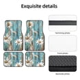 thumbnail image 5 of General 4pc Car Floor Mat Water Resistant Dust Resistant Slip Elastic Soft Easy To Install Used On Most Cars Truck Cargo Suv Turquoise Wood Farmhouse Sunflowers (11), 5 of 6