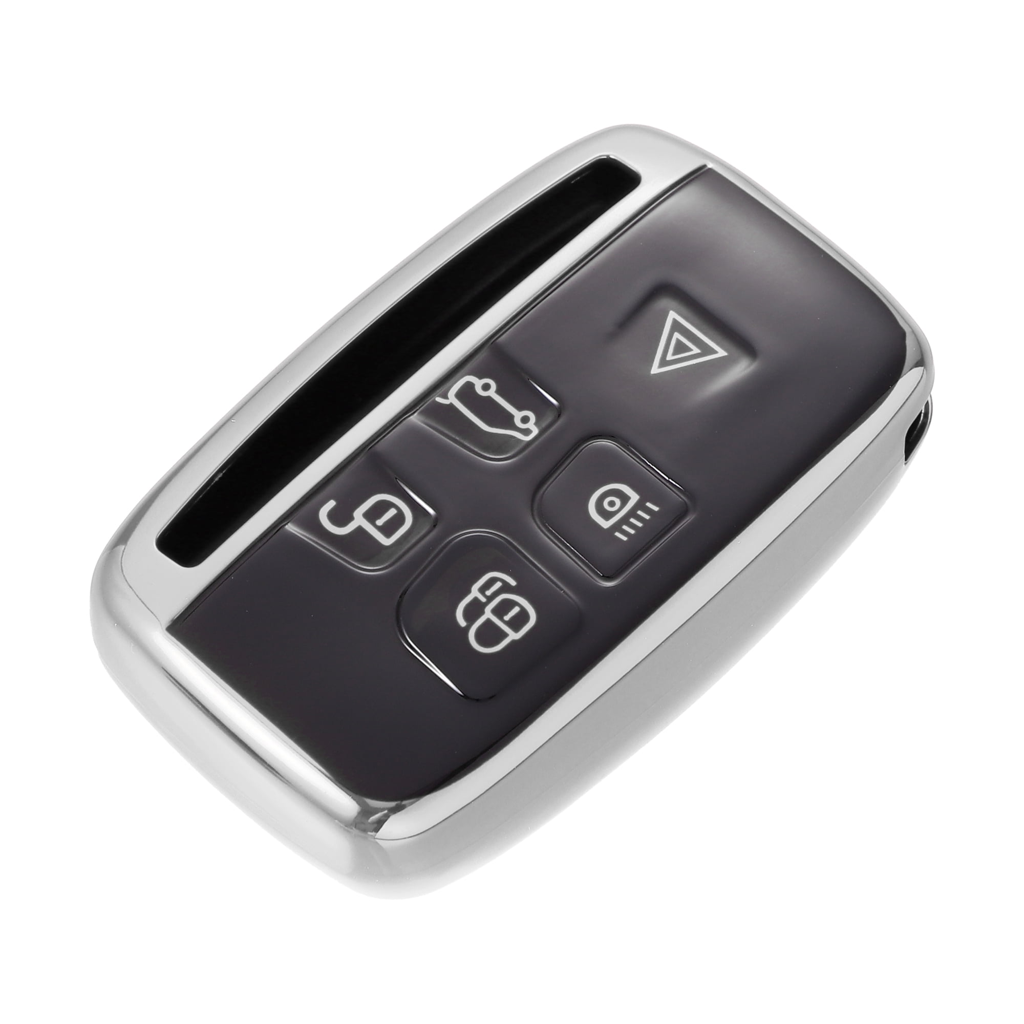 Silicone Key Fob Cover For Land Rover Discovery LR3 / Range Rover Sport - Black Protective Skin