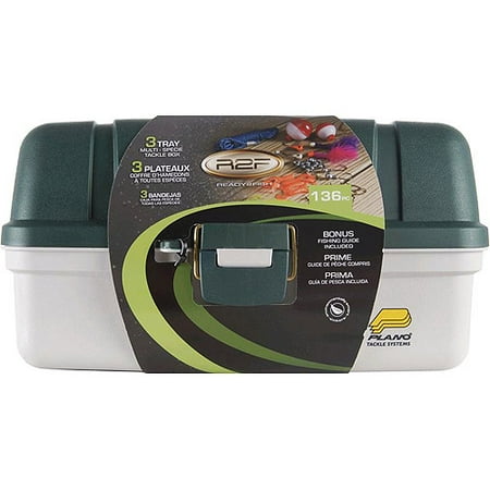 South Bend Ready To Fish 136-Piece 3 Tray Tackle Box