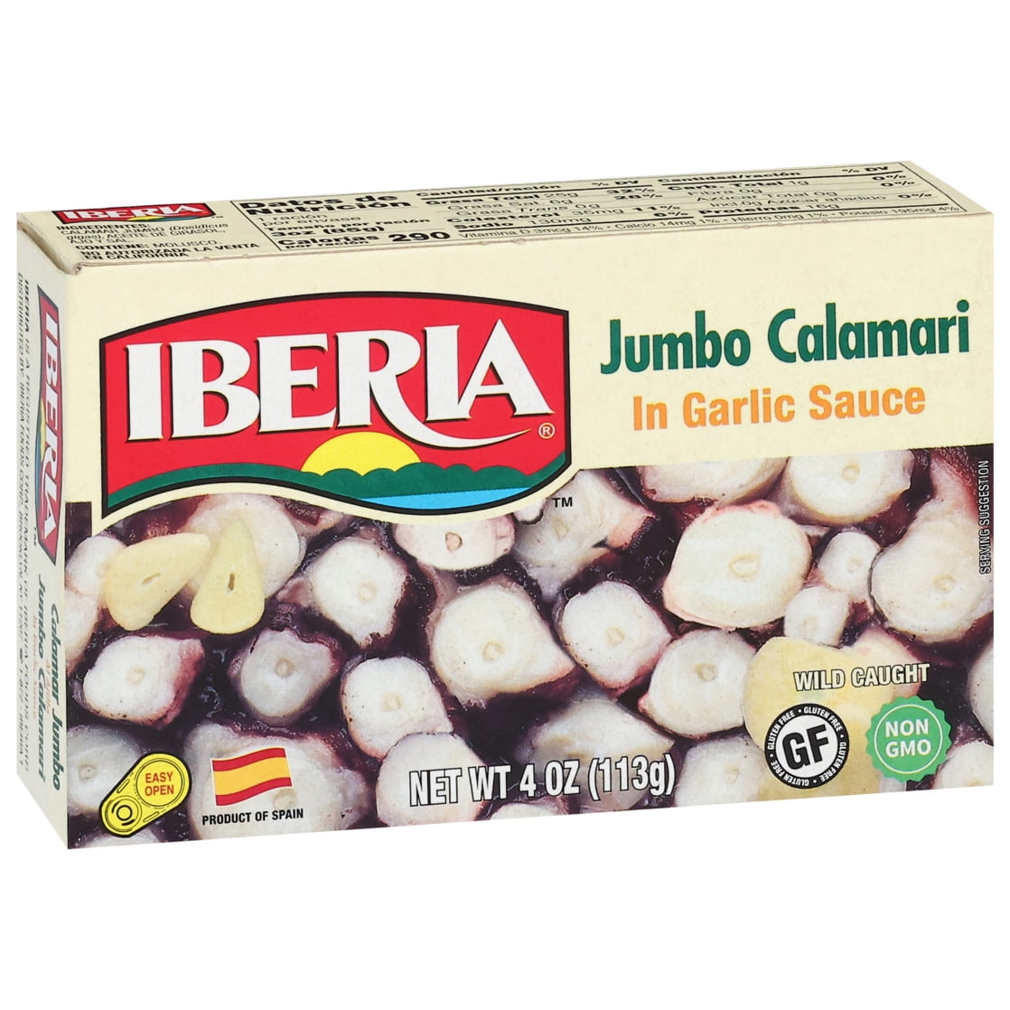 (2 pack) Iberia Calamari in Garlic Sauce Jumbo 4 oz