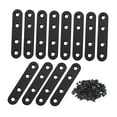 thumbnail image 1 of 12x Placas de reparación planas Soportes rectos Soportes rectos planos resistentes Soportes planos para reparación de muebles de madera Mesa de, 1 of 8