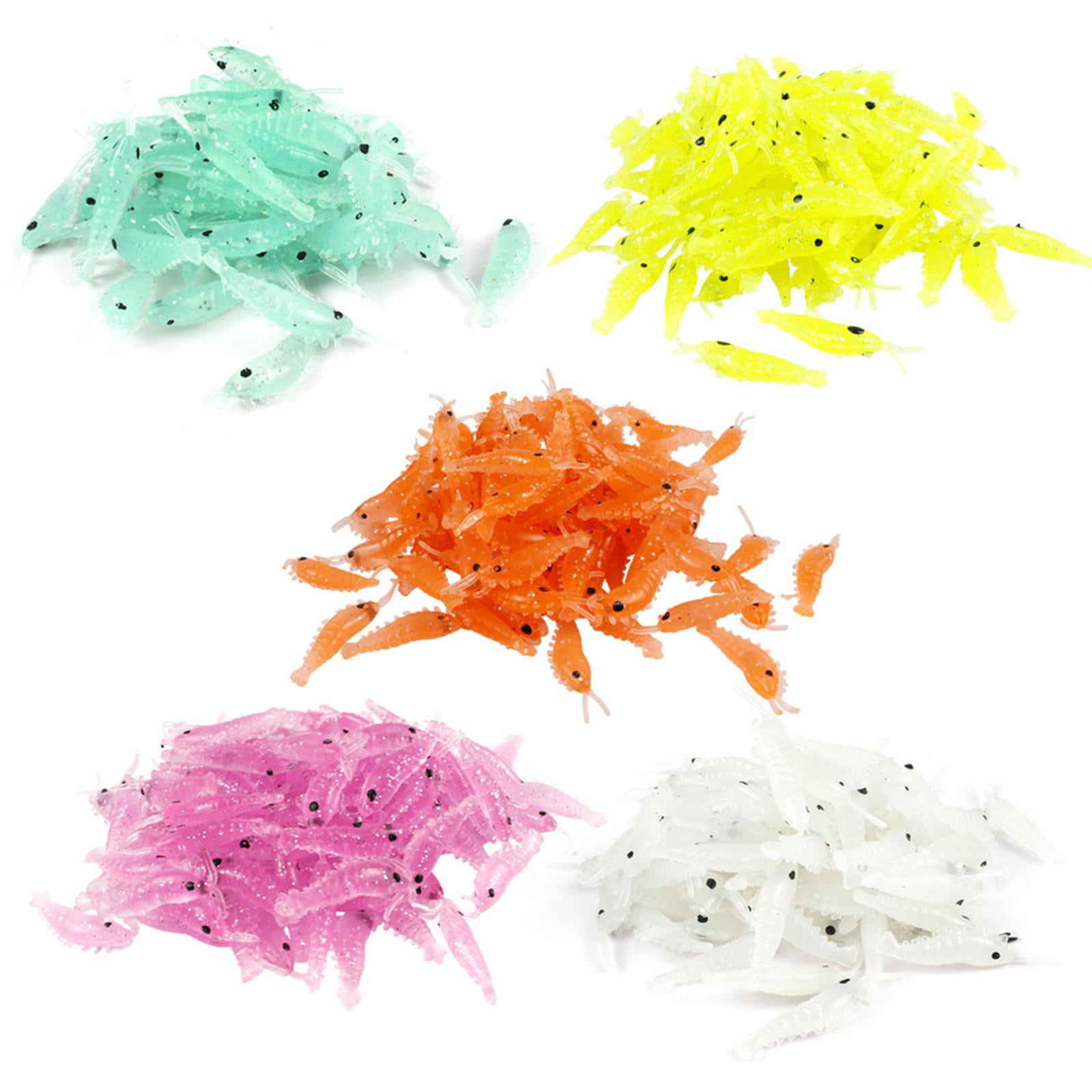 Lot De 6 Leurres Souples Pour Pêche (soft Baits) - 7cm - PVC - Différentes Couleurs - Pour Eau Douce Et Salée - 12