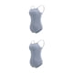 thumbnail image 3 of Minnieouse Traje de baile Leotardo de ballet Traje de baile Mano de obra Forma del cuerpo Resiliencia Transpirable Profesional Atractivo Luz Gris claro XXL 2piezas, 3 of 6