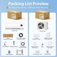 thumbnail image 3 of LifePlus 9000 BTU Mini Split AC/Heating System, 19 SEER2 with Inverter Heat Pump, 115V Energy Efficient Ductless Air Conditioner for Rooms Up to 450 Sq.Ft, 3 of 10