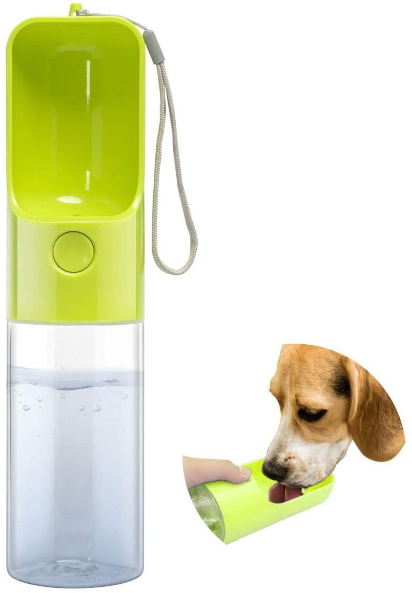 Dog Water Bottles Travel Dog Drinking Bottles Dog Water Bottle With Bowl Pet Outdoor Travel Water Dispenser Leak Proof Dog Drink Bottle blue