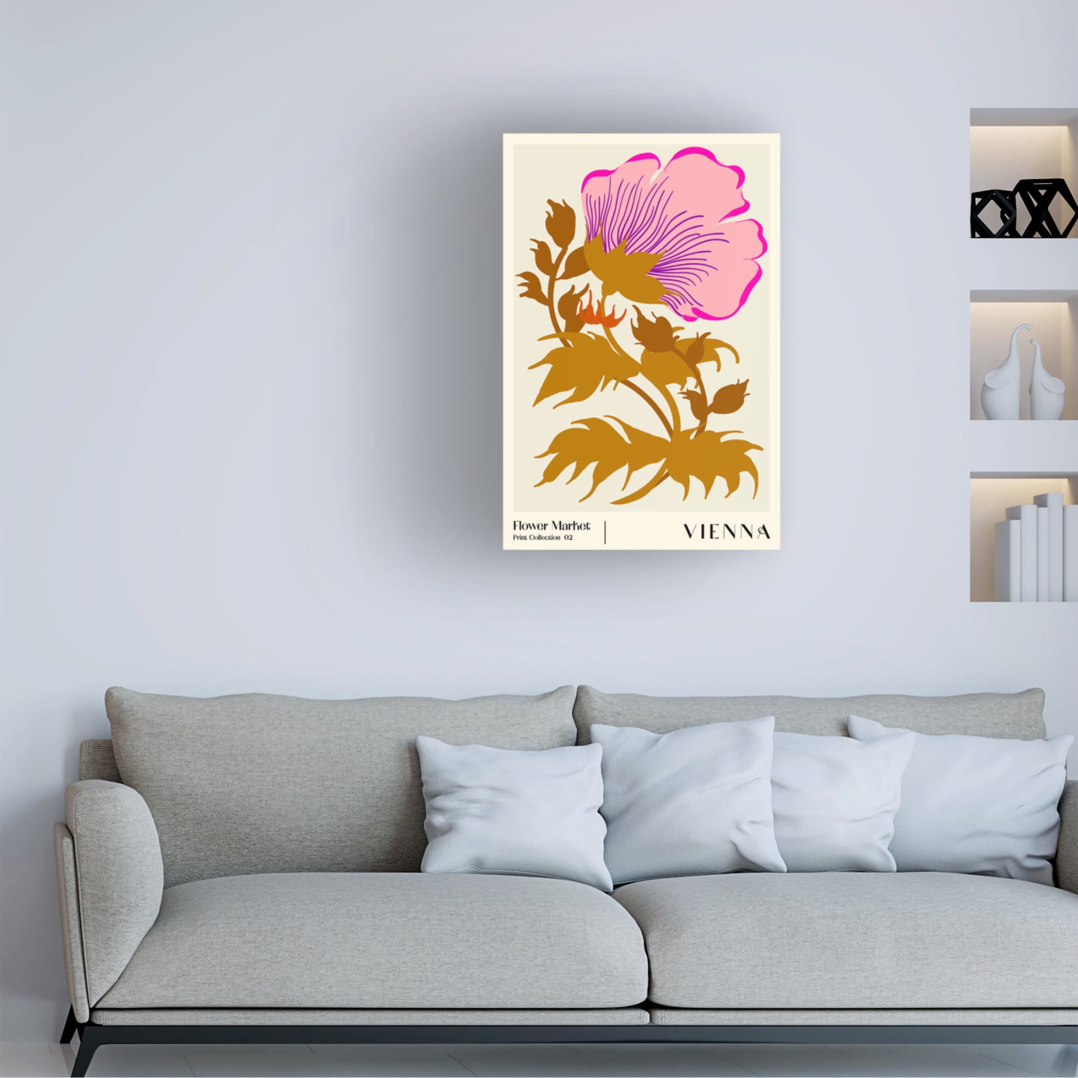 Trademark Fine Art NKTN   Flower Market Vienna Canvas Wall Art