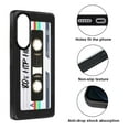 thumbnail image 2 of WIRESTER Shockproof Soft Rubber Cover Case for Samsung Galaxy S25 Edge 6.7 inch 2025, Retro Black Cassette Tape Hip Hop, 2 of 5