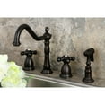 thumbnail image 6 of Kingston Brass KS1795PKXBS Widespread Kitchen Faucet, Oil Rubbed Bronze, 6 of 7