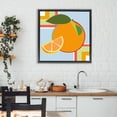thumbnail image 2 of Stupell Industries Geometric Orange Fruit Black Framed Floater Canvas Wall Art, design by Daniela Santiago, 25 x 25, 2 of 9