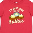 thumbnail image 4 of Inktastic Hanukkah Funny Here for Latkes Boys or Girls Baby T-Shirt, 4 of 5