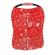 ABPHQTO Valentine'S Day Pattern Nursing Cover Baby Breastfeeding Infant Feeding Cover Baby Car Seat Cover Infant Stroller Cover Carseat Canopy Breathable