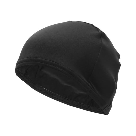 Cycling Hat Sweat Wicking, Breathable Helmet Liner Milk Silk Fabric Black 22x13cm/8.66"x5.12" 1 Pcs