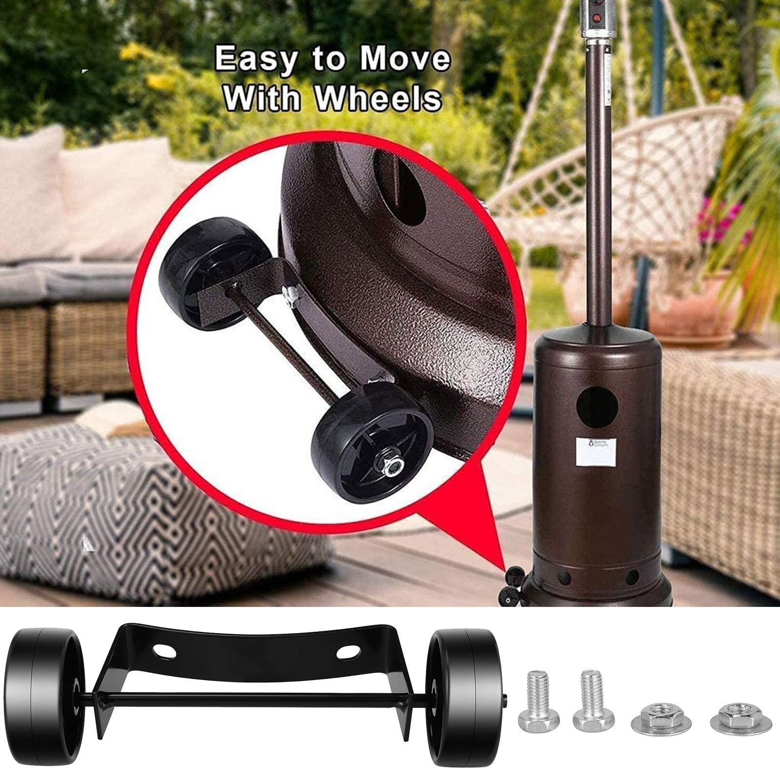 NEGJ Replacement Heater Wheel Move/InstallGas Patio Wheel Wheel