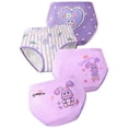 thumbnail image 2 of RTKFRFLM Girls Cotton Panties Cute Cartoon Printed Briefs Underwear for Toddlers Purple 7-9 Years, 2 of 2