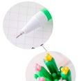 thumbnail image 5 of Gel Pens 4PC Cactus Shaped Pens 0.5mm Black Gel Ink Comfortable Writing For Office Supplies Home 12ml, 5 of 7
