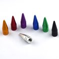 thumbnail image 2 of Valve Stem Left Rear Aluminum Alloy Simple Design Dust-proof Bike Accessories Multipurpose Tire Caps Decoration Car Supplies Silver, 2 of 8