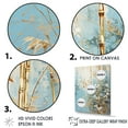 thumbnail image 3 of Designart "Blue Bamboo With Gold I" Bamboo Floater Framed Canvas Wall Art, 3 of 5