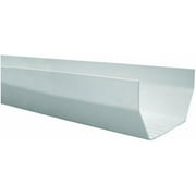 Genova Products 2911190 5 in. x 10 ft. RW100 Vinyl Gutter, White - Pack of 10