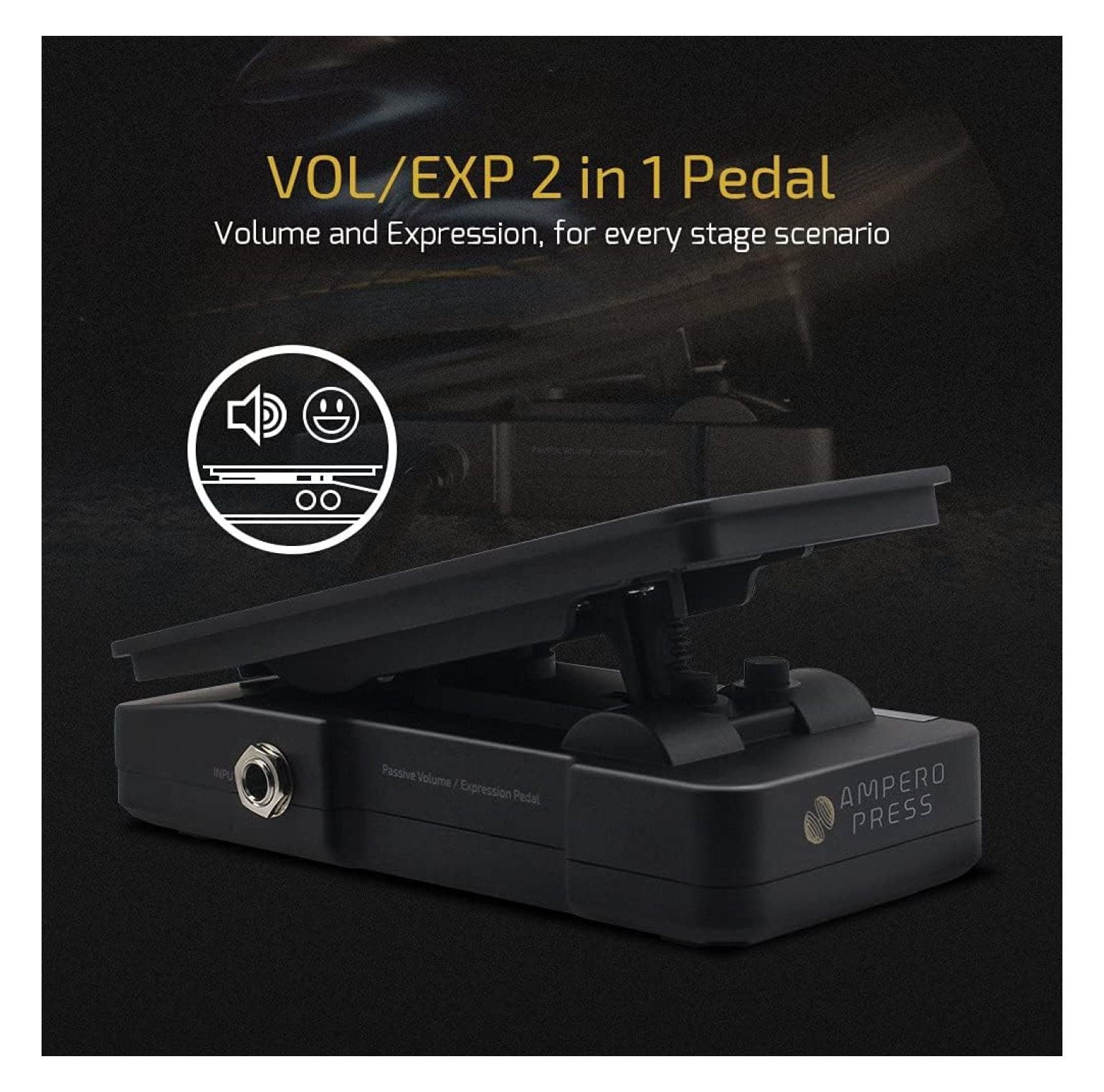Volume Expression 2 in 1 Guitar Effects Pedal Passive EXP Ampero Press Guitar Pedal