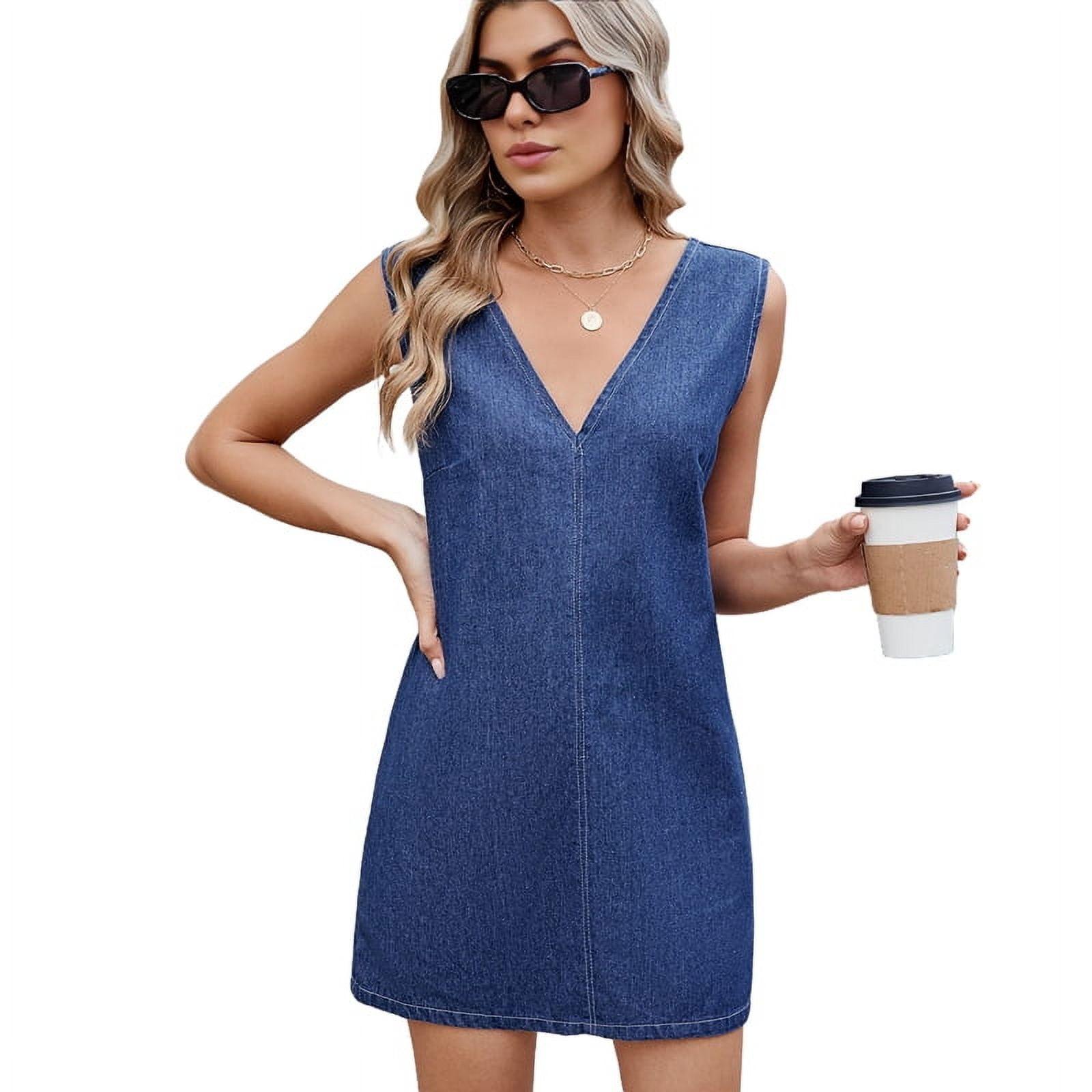 Womens A-Line Boat Neck Mini Dress Royal Blue Blue Boat Neck Pearl Satin Mini Dress & Reviews - Black  main image 2
