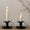 Black BK, variant on Giunmcul up to 65% Off Taper Candle Holders - Small Candlestick Bulk, Thicker Metal Candle Sticks Set for Wedding Christmas Party Dining Table Table Centerpiece Decor, 2Pcs