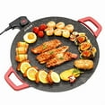 thumbnail image 2 of Portable Electric Korean BBQ Grill, Indoor Smokeless Grill, Non-stick Grill Pan, Adjustable Temperature Control, Nonstick Surface, Asador de Carne, 2 of 9