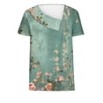 thumbnail image 3 of Top de Verano Mujeres Cuello en V Casual Top de Manga Corta, Ligera Primavera Y Blusa de Verano para las Mujeres, 3 of 5