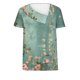 thumbnail image 3 of Top de Verano Mujeres Cuello en V Casual Top de Manga Corta, Ligera Primavera Y Blusa de Verano para las Mujeres, 3 of 5