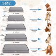 thumbnail image 4 of Small GreyDog Bed Soft Crate Pad Mat Reversible Warm& Cool, Washable Comfy Kennel Pad with Orthopedic Egg-Crate Foam for Small Medium Large Dogs, Water-Resistant Pet Bed, Grey, 4 of 6