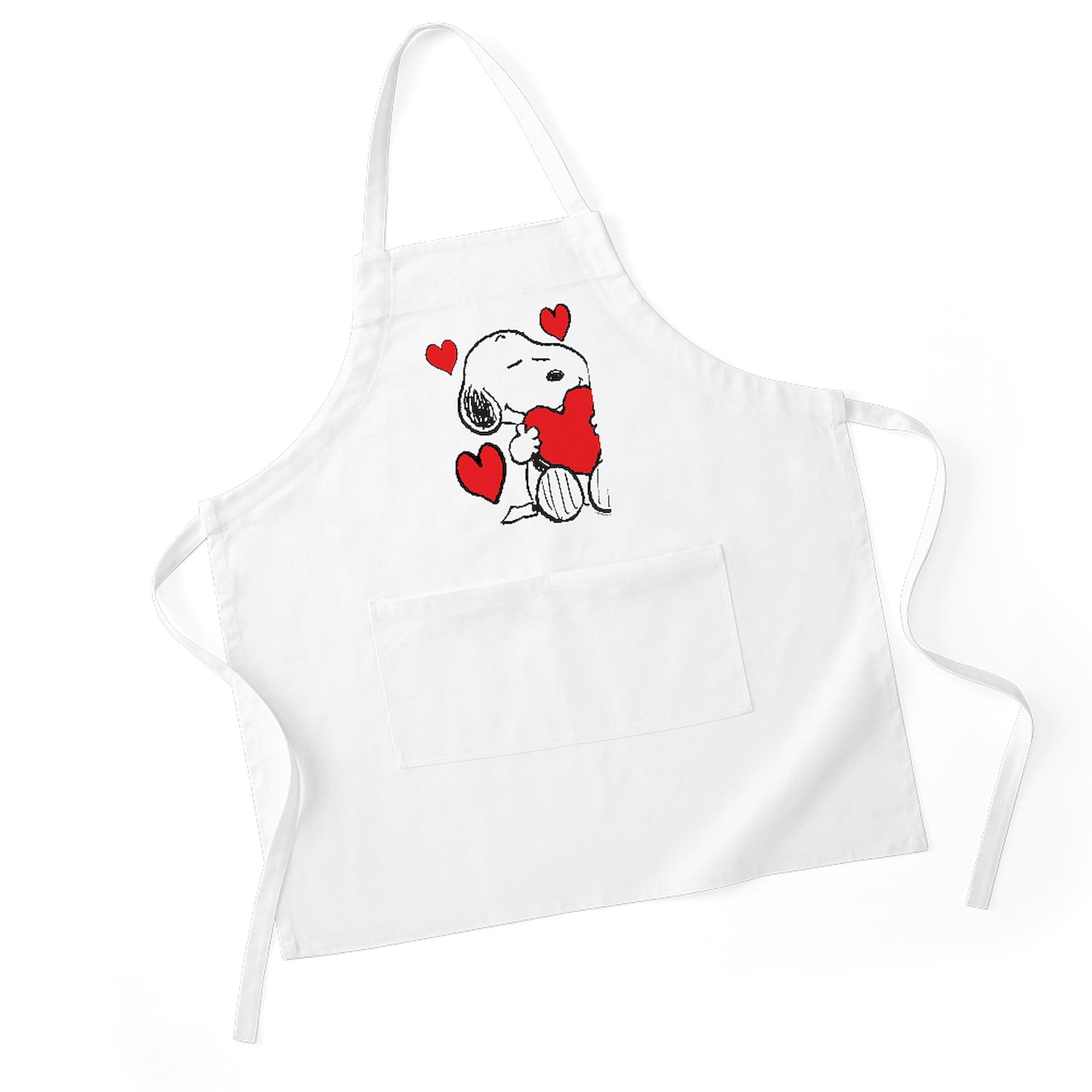 CafePress - Snoopy Hearts - Kitchen Apron with Pockets, Grilling Apron, Baking Apron