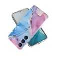 thumbnail image 6 of Feishell Marble Pattern Case for Samsung Galaxy S24, Full Body Protection Hybrid Shockproof Phone Cover,  Slim Lightweight Fashion Case for Samsung Galaxy S24 Women Girls - Blue Marble, 6 of 7