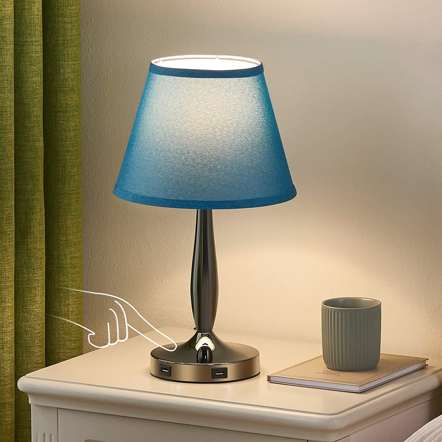 Touch Table Lamp With Usb Ports For, Touch Table Lamp With Usb Port