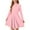 #A05-Pink, variant on Abcomgle Girls Dresses Size 10-12 Casual A-Line Long Sleeve Tshirt Dress Gradient Crew Neck Girls Skater Dress Swing Dresses for 4-14t Kids 13-14 Years,Light pink