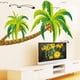 thumbnail image 3 of 3X Pegatinas de palmera de coco para pared, diseño de playa tropical, para sala de estar, 3 of 7