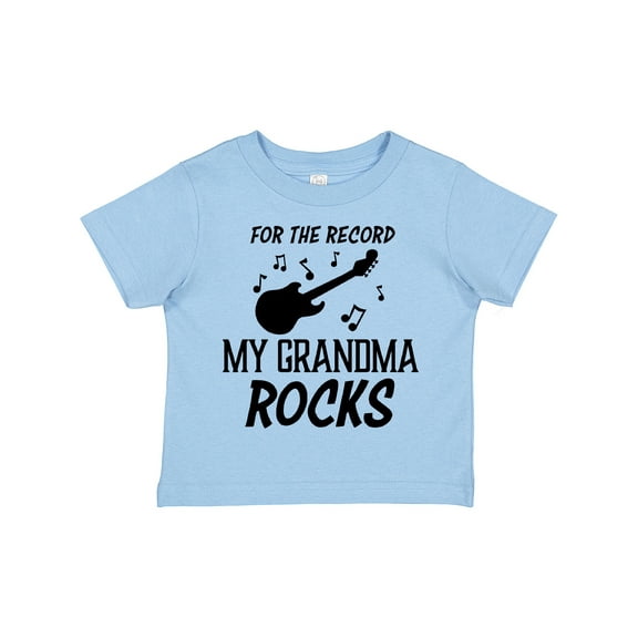 Inktastic For the Record My Grandma Rocks Boys or Girls Toddler T-Shirt