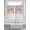 Orange Green, variant on Vintage Leaves Bathroom Window Curtain, Summer Botanical Pastoral Watercolor Light Filtering Coffee Kitchen Curtains, Bedroom Living Room Curtains 2 Panel 84"x54"