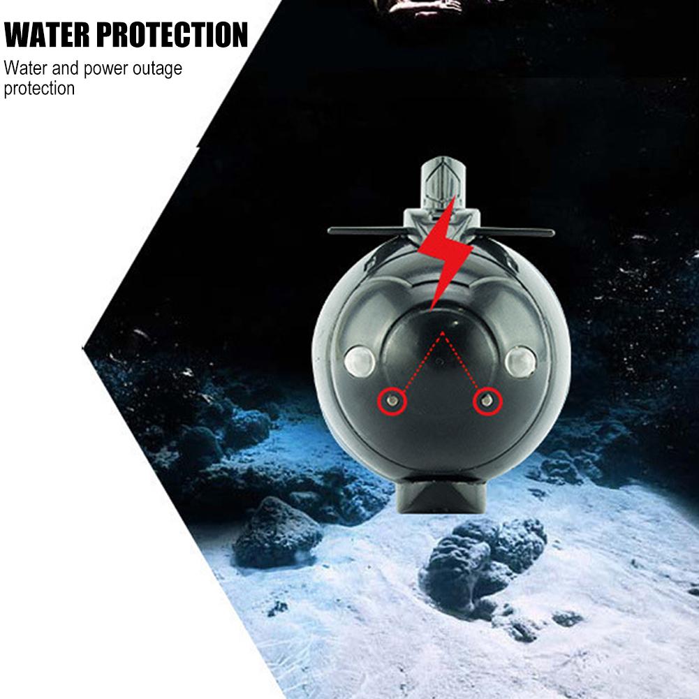 Mini RC Submarine Toy Remote Controlled Underwater Boat, Waterproof Electric Submersible Model for Pool Bathtub Water Play