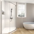 thumbnail image 2 of Prism Neo-Angle Framed Shower Door 36 in. W x 72 in. H Corner Shower Enclosure,6mm Clear Glass,Pivot Shower Doors,Brushed Nickel, 2 of 16