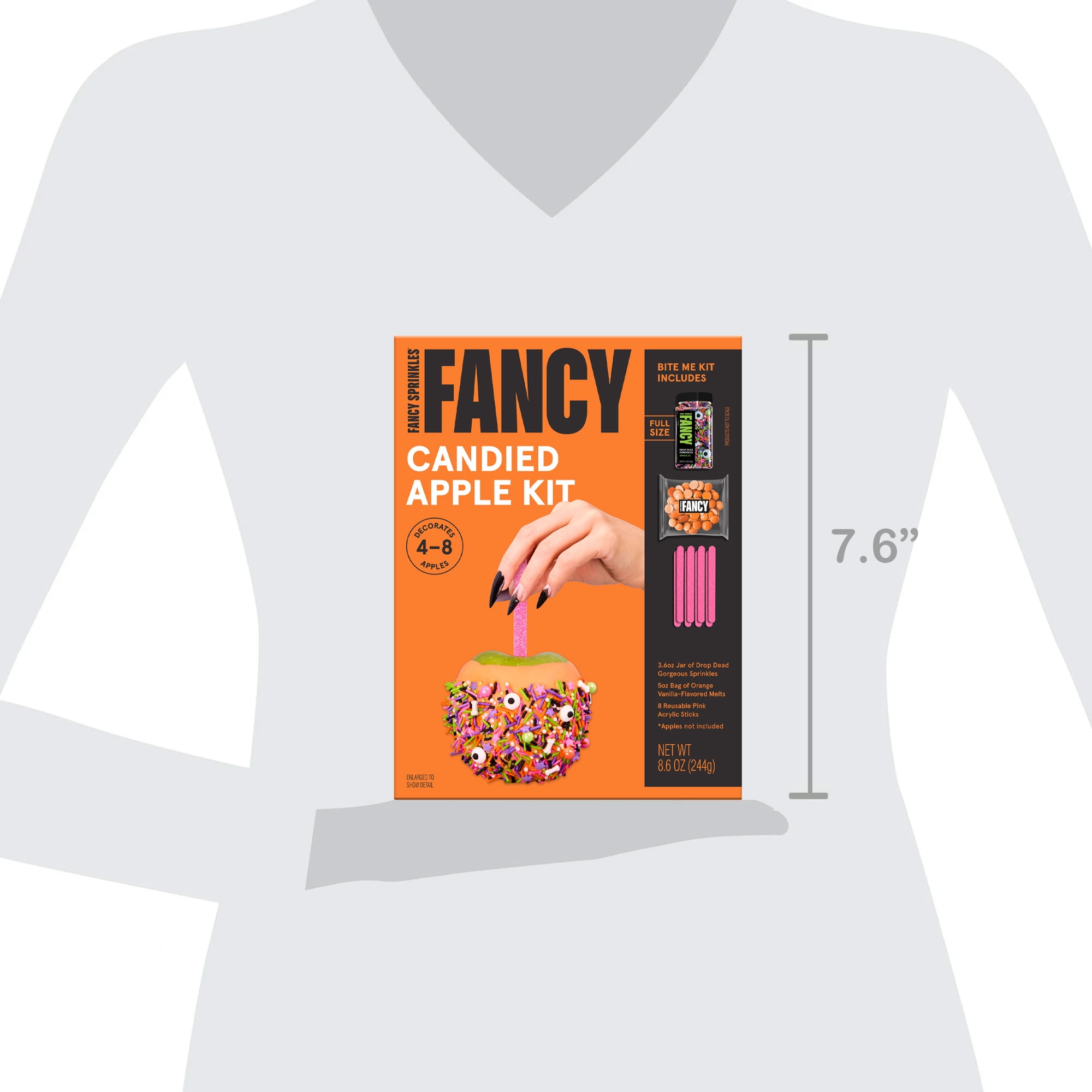 Fancy Sprinkles Bite Me Candied Apple Kit with Sprinkles and Melts, 8.6 oz
