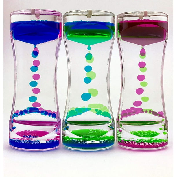 Tytroy 3pc Liquid Motion Bubble Drop Timer Traditional Desk Toy Fidget