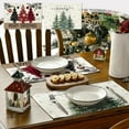 thumbnail image 7 of kladzum Holiday Christmas Placemats Winter Snowflake Placemats 12x18" Christmas Holiday Table Mats for Home Xmas Party Kitchen Dining Room Table Decorations, 7 of 7