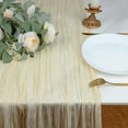 thumbnail image 2 of Holzlrgus 13Ft Cream Cheesecloth Table Runner, 160inch Long Cheese Cloth Boho Gauze Table Runner for Wedding Bridal Baby Shower Birthday Party Rustic Sheer Boho Table Decorations, 2 of 7