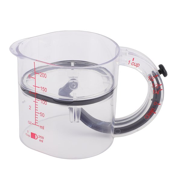Taza Medidora Ajustable 4 En 1, Raspador Deslizante, Taza Medidora Transparente Para Cocina, Apta Para Lavavajillas